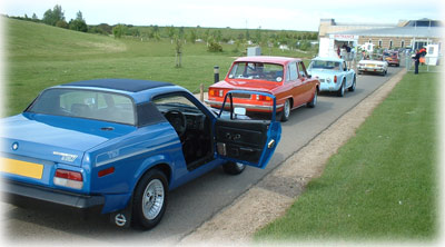 Waiting to get into Gaydon